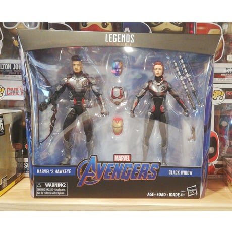 【USA直輸入】MARVEL　マーベル レジェンド シリーズ　ブラックウィドウ ＆ ホークアイ　アベンジャーズ　インフィニティウォー　6インチ アクション　フィギュア　Legends　アイアンマン