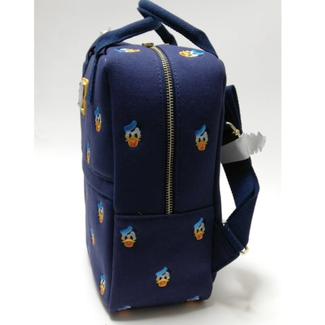 【USA直輸入】DISNEY　ドナルドダック　フェイス　総柄　ミニ　バックパック　リュック　ディズニー　ラウンジフライ　 Loungefly　ドナルド　 バッグ　ディズニー　ショルダーバック