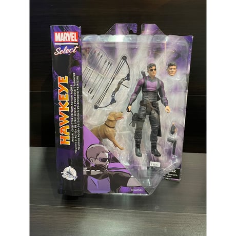【USA直輸入】MARVEL　マーベルセレクト　ホークアイ　ラッキー　18センチ　コレクターエディション　アクションフィギュア　ダイアモンドセレクト　アベンジャーズ　Hawkeye　限定品