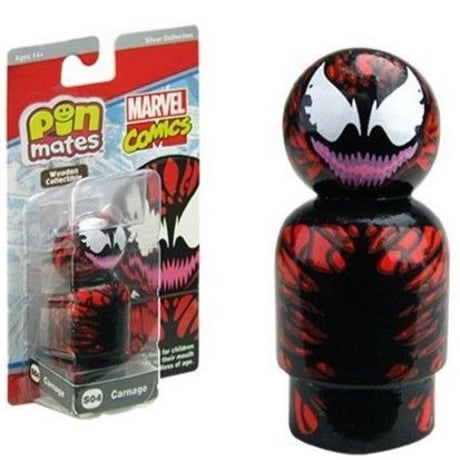【USA直輸入】MARVEL　Pin Mate　ピン メイト　木製 フィギュア　マーベル コミックス　エージェント ヴェノム　カーネイジ　Carnage　S04　  2インチ　Pin Mates