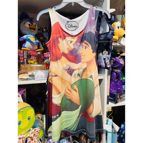 【USA直輸入】DISNEY　リトルマーメイド　アリエル　 ワンピース　全面プリント　アパレル　プリンセス