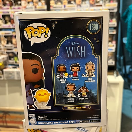 【USA直輸入】POP！ ディズニー　ウィッシュ　アーシャ　スター　1390　ポップ　フィギュア　FUNKO　ファンコ　DISNEY　WISH