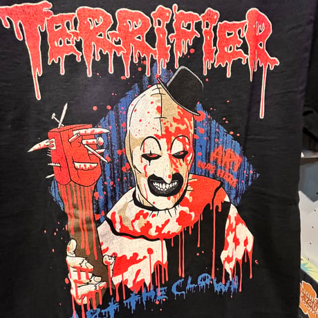 【USA直輸入】　TERRIFIER　テリファー　アート　ザ　クラウン　ツアー　バックプリント　Tシャツ　Sサイズ　映画　ムービー　ホラー　殺人鬼　シリアルキラー　ピエロ　アートザクラウン