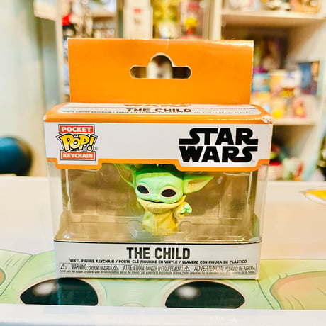 【USA直輸入】ポケットPOP!　キーチェーン　STAR WARS　マンダロリアン　グローグー　キーホルダー　ＦＵＮＫＯ　ディズニー 　スターウォーズ　グローグー　ジェダイ　フォース
