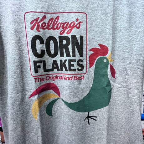 【USA直輸入】　　ケロッグ　コーン　フロスト　Ｔシャツ　コーンフレーク　ロゴ　アメキャラ アメリカン　アドバタイジング　アド系　企業