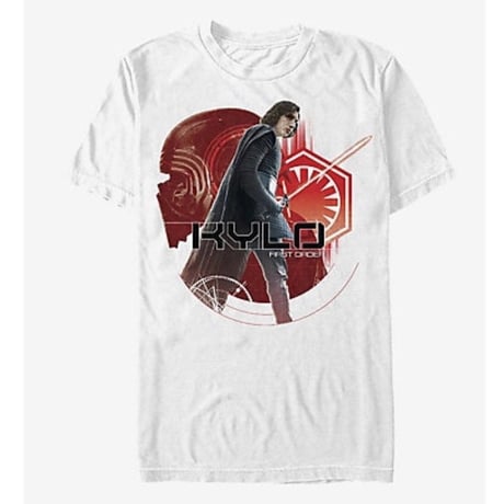 【USA直輸入】STARWARS　カイロレン　KYLO　FIRST　ORDER　白地　Ｔシャツ　Sサイズ　スターウォーズ