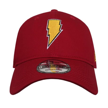 【USA直輸入】DC 　シャザム　 Shazam　シンボル　キャップ　9Twenty 　調節ベルト　ニューエラ　NEWERA　ベースボール　キャップ　帽子　DCコミックス
