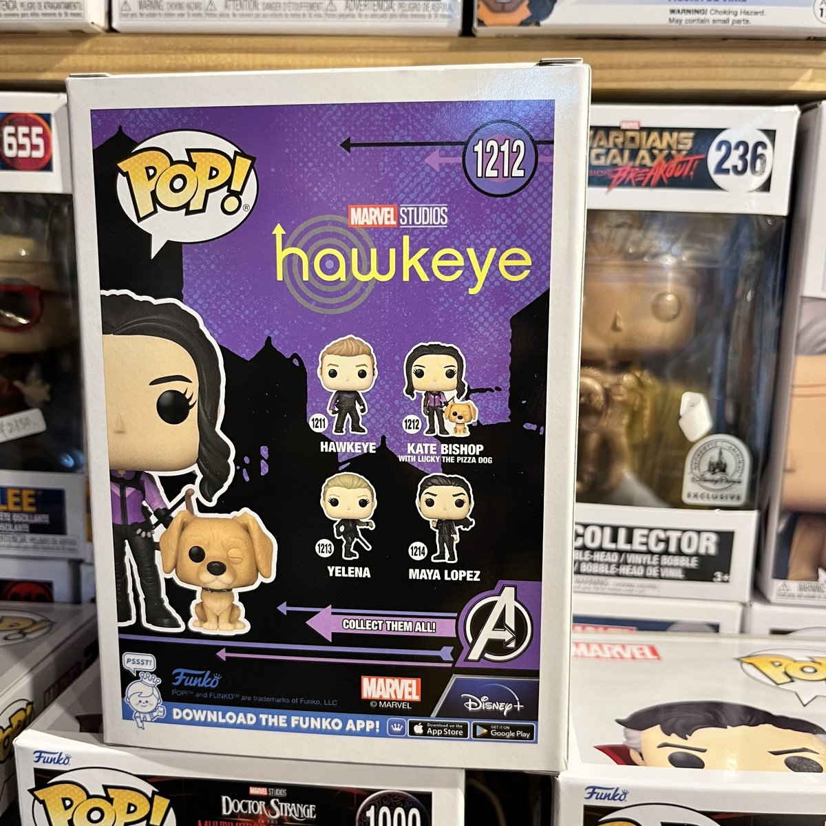 直輸入】POP! MARVEL ホークアイ HAWKEYE ケイト ビショップ ラッキー 1