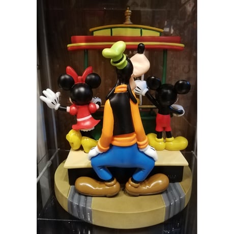 【USA直輸入】DISNEY　メインストリート　トロリー　ミッキーマウス ＆ フレンド　スタチュー　フィギュア　by Costa Alavezos　ディズニー　ドナルド　グーフィー　プルート　ミニー