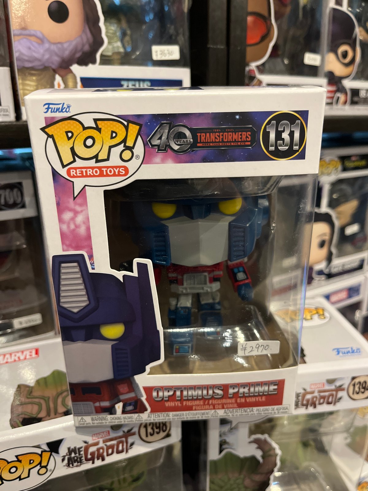 USA直輸入】POP! レトロトイズ トランスフォーマー オプティマス