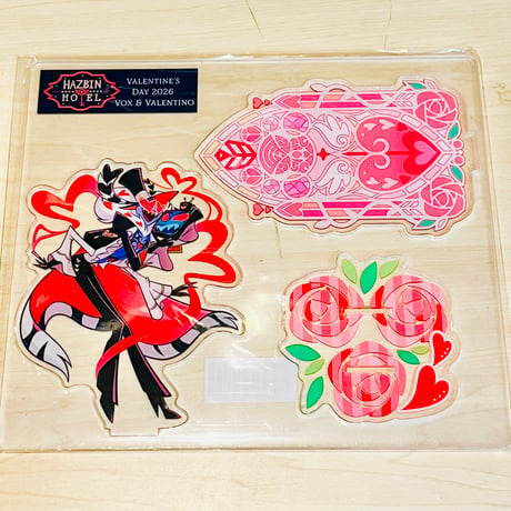 【USA直輸入】　ハズビンホテル　vee's　ヴィーズ　アクリルスタンド 　HAZBINHOTEL  アマプラ　ヘルヴァボス　ラジオデーモン 　チャーリー　地獄の王　ヴォクス　ヴァレンティノ