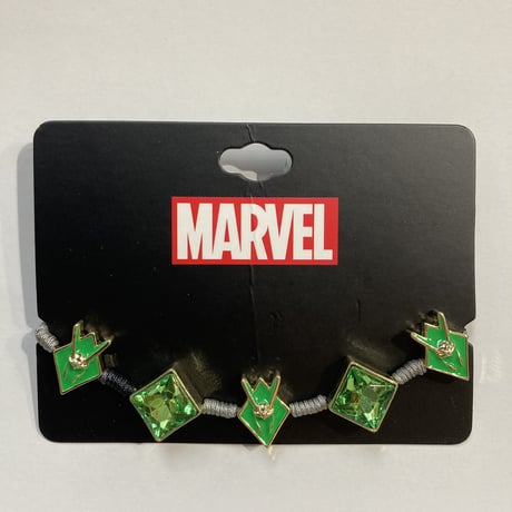 【USA直輸入】MARVEL　マーベル　ロキ　LOKI　ヘルメット ＆ ひし形　ブレスレット　 海外ドラマ　アクセサリー　ブレスレッド　アベンジャーズ