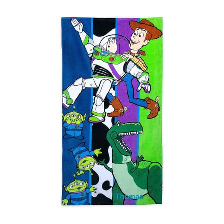 【USA直輸入】ディズニー　ピクサー　トイストーリー　Toy story　ビーチタオル　バス タオル　Disney　ウッディ　バズ　レックス　リトルグリーンメン