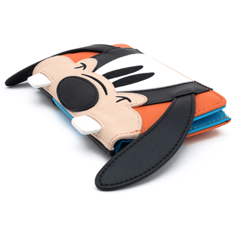 【ＵＳＡ直輸入】 DISNEY　グーフィー　顔アップ　折りたたみ 長財布　 ラウンジフライ　LOUNGEFLY　財布　サイフ　ウォレット　カードケース　ディズニー　GOOFY