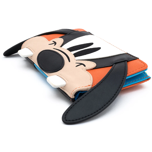 USA直輸入】 DISNEY グーフィー 顔アップ 折りたたみ 長財布