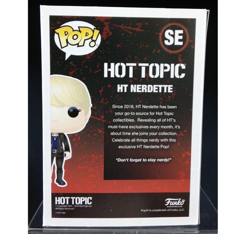 【USA直輸入】POP！　Hot Topic Exclusive HT Nerdette　SEポップ　フィギュア　FUNKO　ファンコ　ホットトピック　限定