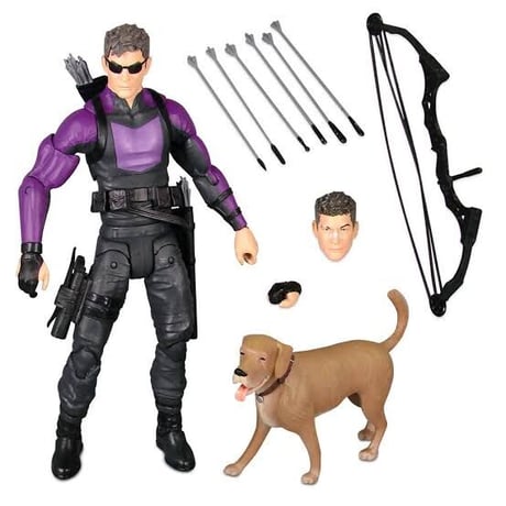 【USA直輸入】MARVEL　マーベルセレクト　ホークアイ　ラッキー　18センチ　コレクターエディション　アクションフィギュア　ダイアモンドセレクト　アベンジャーズ　Hawkeye　限定品