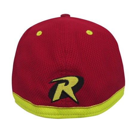 【USA直輸入】DC　ロビン　シンボル　ベーシック　アーマー　ロゴ　ニューエラ　キャップ　限定品　裏生地あり　NEWERA　39Thirty Fitted　帽子　ハット　バットマン　DCコミックス