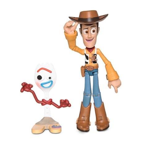 【USA直輸入】DISNEY　トイストーリー　ウッディ  ＆ フォーキー　フィギュア セット　TOYBOX　アクションフィギュア　トイボックス　Toy Story 　ディズニー　トイストーリー4