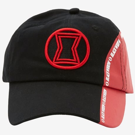 【USA直輸入】MARVEL　ブラックウィドウ　ロゴ　ダッド キャップ　帽子　ハット　アジャスター付き　マーベル　ブラック・ウィドウ　アベンジャーズ　ナターシャ・ ロマノフ