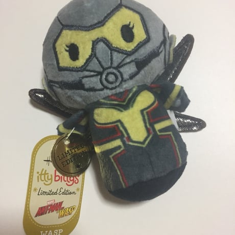 【USA直輸入・限定品】MARVEL　ワスプ　ぬいぐるみ　アントマン＆ワスプ　ittybittys　マーベル　約10ｃｍ　hallmark　ホープ