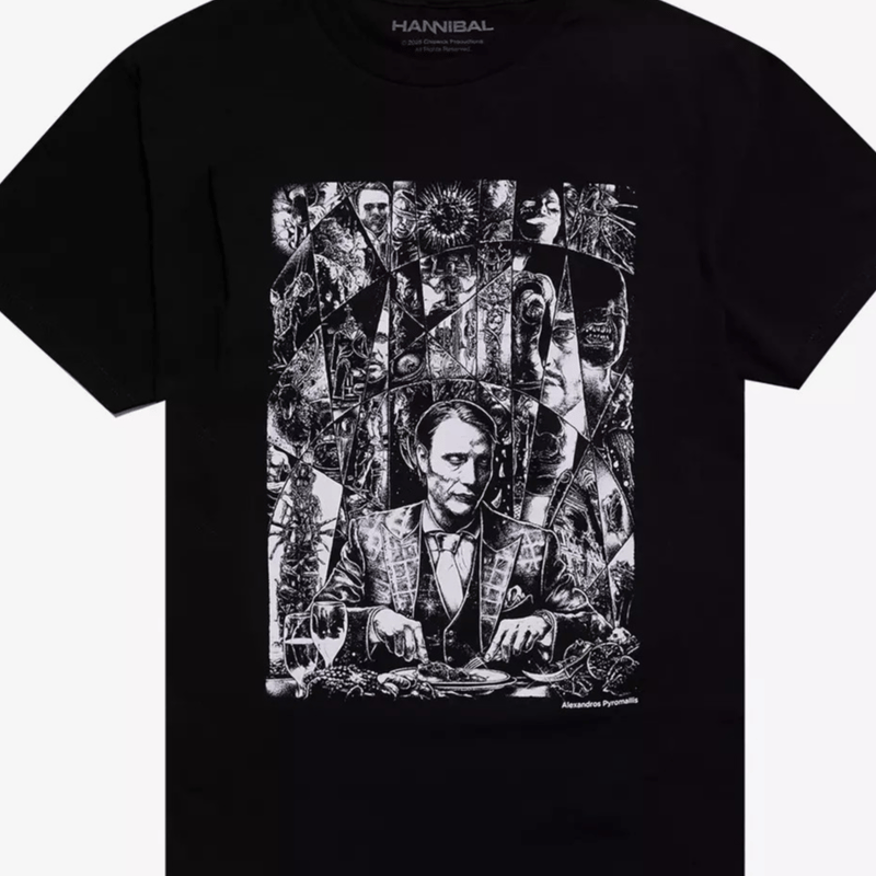 あ*、様 ヒュー・ダンシー ヒューダンシー 直筆サイン入り Tシャツ ハンニバル ご予約・USA直輸入】 ハンニバル モザイク ポートレート ドラマ T