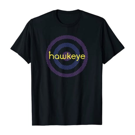 【USA直輸入】MARVEL　ホークアイ　HAWKEYE　ロゴ　Tシャツ　マーベル　ドラマ　ディズニープラス　Disney+　クリント バートン　Sサイズ バイオレット　Mサイズ ネイビー ブラック