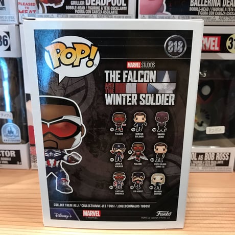 【AUS直輸入】POP!　MARVEL 　ファルコン＆ウィンターソルジャー　キャプテンアメリカ　818　限定品 　FUNKO　ファンコ　フィギュア　マーベル　バッキー　ファルコン