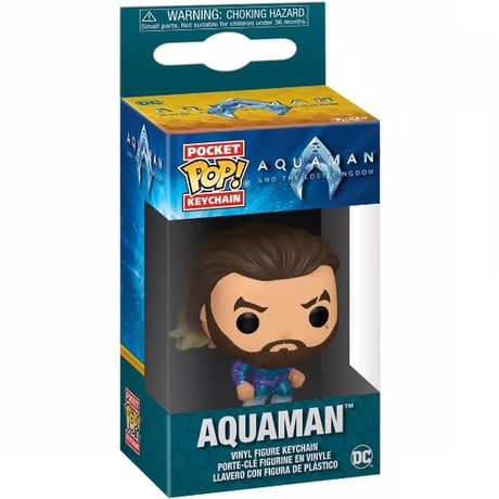 【USA直輸入】ポケットPOP!　DC　アクアマン　キーチェーン　　キーホルダー　FUNKO　ポップ　ファンコ　Aquaman　ジェイソン　モモア