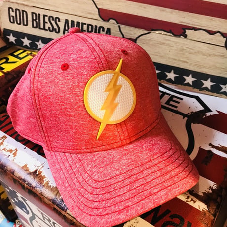 【USA直輸入】DC　フラッシュ　ロゴ　　ダッド　ハット　キャップ　帽子　ベースボールキャップ　　DCコミックス