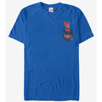 【USA直輸入】MARVEL　 スパイダーバース　ポケットから　スパイダーハム　Tシャツ　スパイダーマン　マーベル　SPIDER-VERSE 　SpiderHam 　ハム　ピーター・ポーカー　アース
