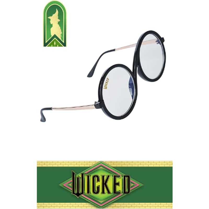 USA直輸入】 映画 WICKED ウィキッド ふたりの魔女 エルファバ メガネ