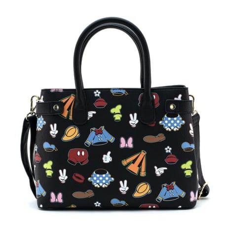 【USA直輸入】DISNEY　 ショルダー　バッグ　ようふく　パターン　　クロスボディーバッグ　ディズニー　バッグ　ラウンジフライ　loungefly　ミッキー　ミニー　グーフィー