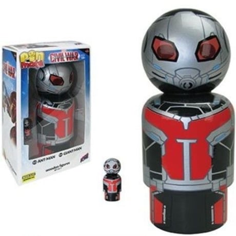 【USA直輸入】MARVEL　Pin Mate　ピン メイト　木製 フィギュア　キャプテンアメリカ　シビルウォー　アントマン ＆ ジャイアントマン　2セット　マーベル