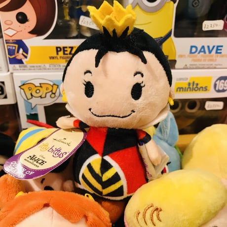【USA直輸入】disney  不思議の国のアリス　ハートの女王　赤の女王　ぬいぐるみ　ittybittys　　約10ｃｍ　hallmark　ディズニー　プリンセス