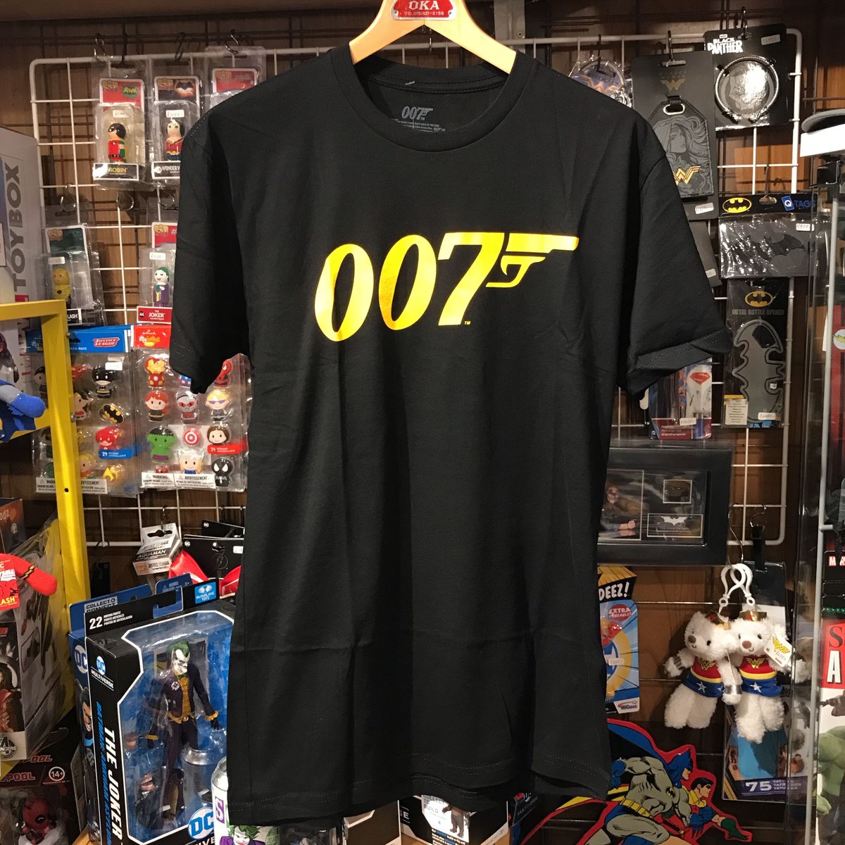 【USA直輸入】007　ジェームズ　ボンド　年号　Tシャツ　映画　スパイ　ダブルオーセブン　 ノー・タイム・トゥ・ダイ