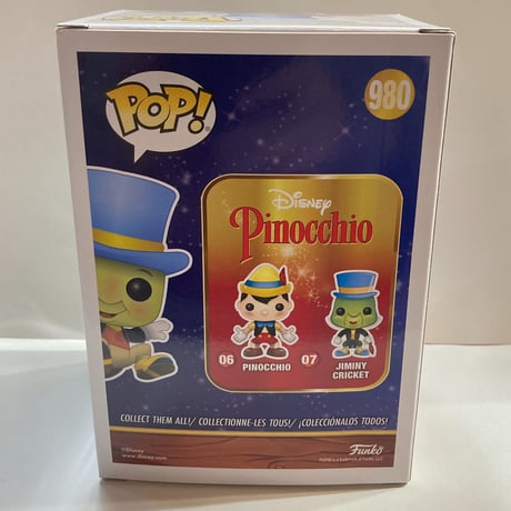 【USA直輸入】POP!　DISNEY　ピノキオ　ジミニー・クリケット　980　ポップ！　 FUNKO　2020 FALLコンベンション　限定品　ファンコ　ディズニー　PINOCCHIO