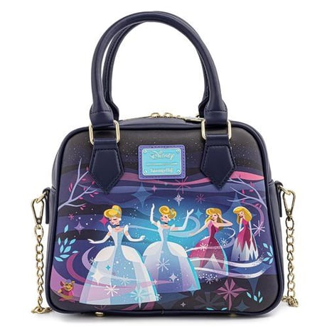 【USA直輸入】DISNEY　シンデレラ城　ショルダーバッグ　ディズニー　ディズニーランド　ラウンジフライ　 Loungefly　肩掛け バッグ　キャッスル　シリーズ　シンデレラ