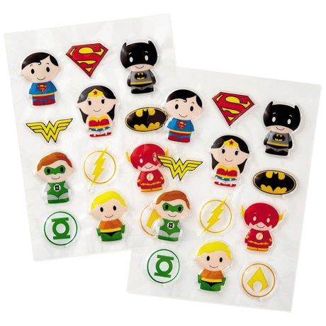 【USA直輸入】DCコミックス　 ittybittys　ステッカー　12種×2枚セット　hallmark　ホールマーク　DC　シール　バットマン　スーパーマン　アクアマン　フラッシュ