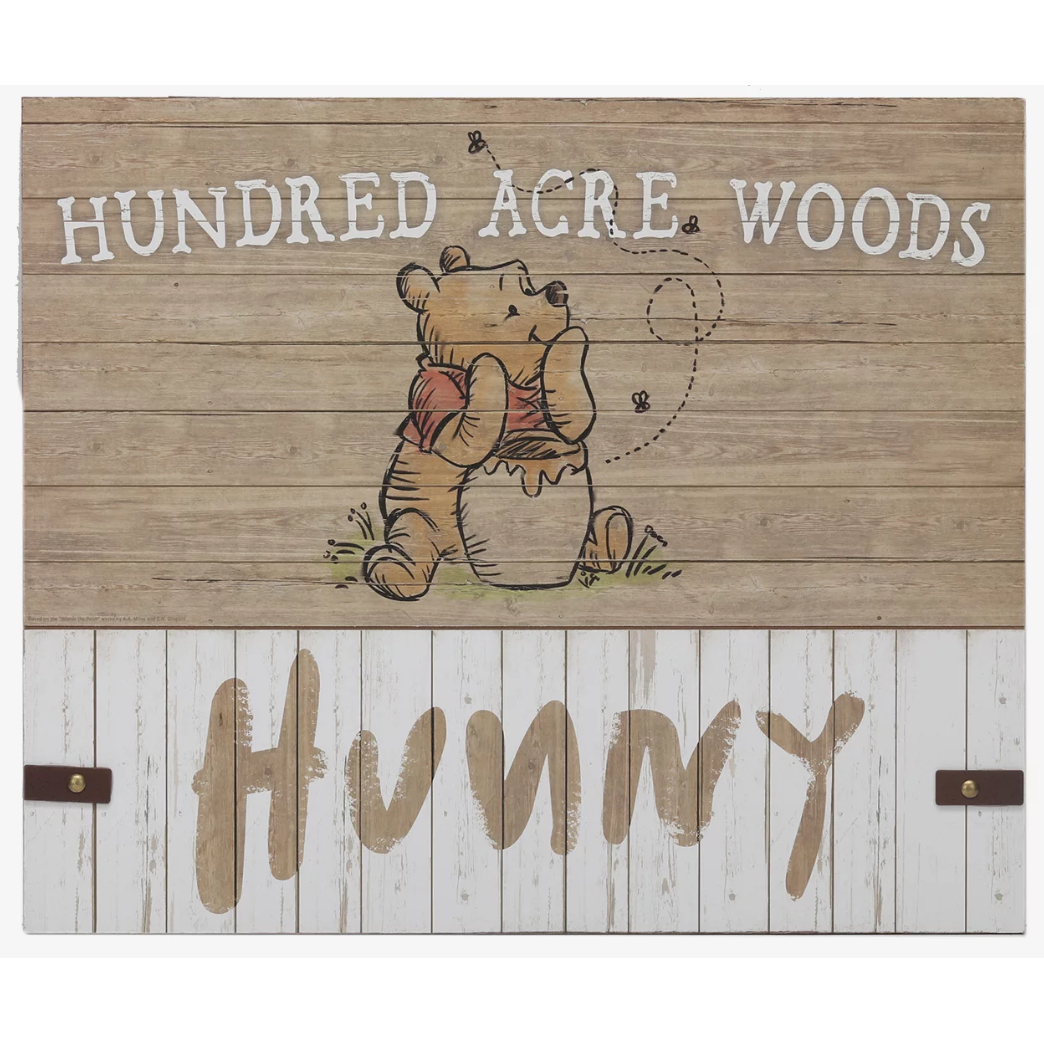 USA直輸入】DISNEY クマのプーさん 100エーカーの森 HUNNY 木製