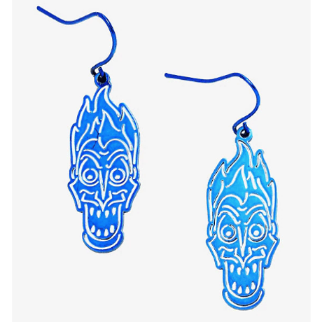【USA直輸入】DISNEY　ヘラクレス　ハデス フェイス型　ダングル ピアス　アクセサリー　ディズニー　ヴィランズ