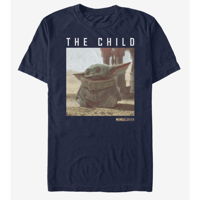 【USA直輸入】STARWARS　マンダロリアン　ザ・チャイルド　The Child 　紺色　Ｔシャツ　スターウォーズ  ベイビーヨーダ　ヨーダ　ディズニー デラックス　ドラマ