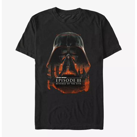 【USA直輸入】　STAR　WARS　エピソード3 公開　20周年記念　Tシャツ ユニセックス　半袖　スターウォーズ　アナキン　スカイウォーカー　ダースベイダー　シスの復讐　ep3