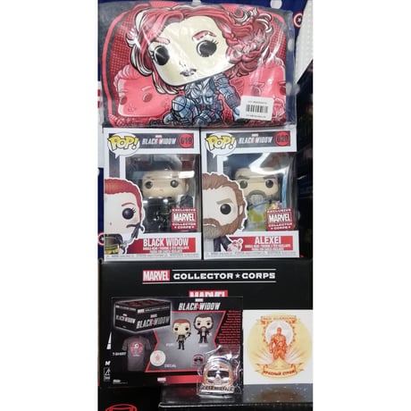 【USA直輸入】MARVEL　FUNKO　マーベル　コレクターコープス　ブラックウィドウ　サブスクリプション　POP！　フィギュア　ポップ ＆ Tシャツ ＆ ピンズ ＆ シール　アレクセイ