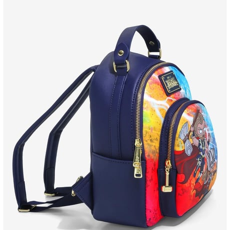 【USA直輸入】MARVEL　ソー　チビ　マイティソー　THOR　ミニ　バックパック　リュック　ラウンジフライ　loungefly backpack 　クリヘム　 ラブ＆サンダー