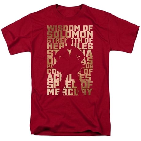 【USA直輸入】DC　Shazam　シャザム　シルエット　英文字　ロゴ　Tシャツ　ジャスティスリーグ　DCコミックス　ザッカリー・リーヴァイ　シャザム!
