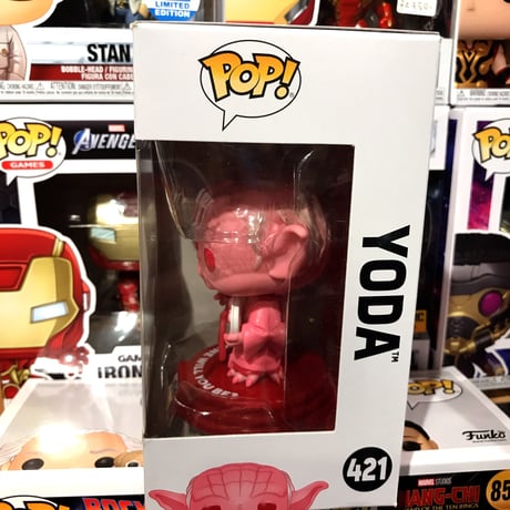 【USA直輸入】POP!　STAR WARS　スターウォーズ　ヨーダ　バレンタイン　421　FUNKO　ファンコ　フィギュア  ジェダイ