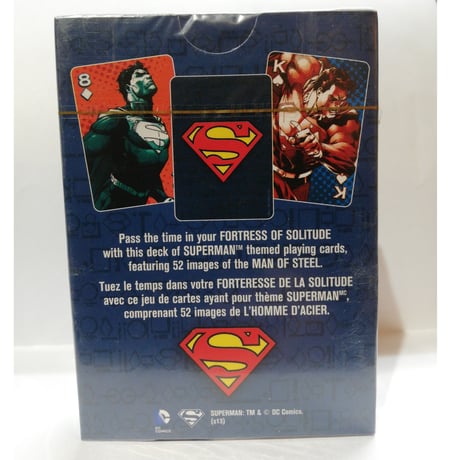 【USA直輸入】ＤＣ　スーパーマン　Superman　トランプ　52種類　コミック　マン・オブ・スティールのスーパーマン柄　カード　DCコミックス　クリプトン人