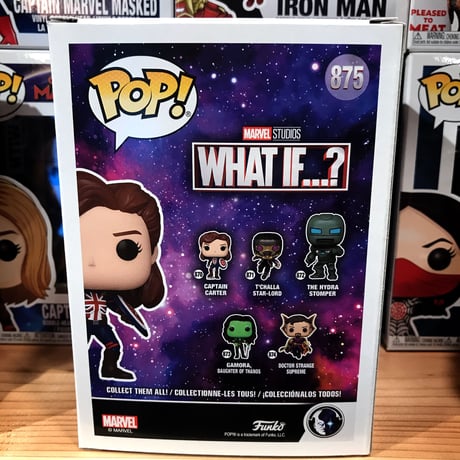 【USA直輸入】POP!　MARVEL　What If 　キャプテンカーター　CARTER　875　限定品 　FUNKO　ファンコ　フィギュア　マーベル　DISNEY+　ディズニープラス  　カーター