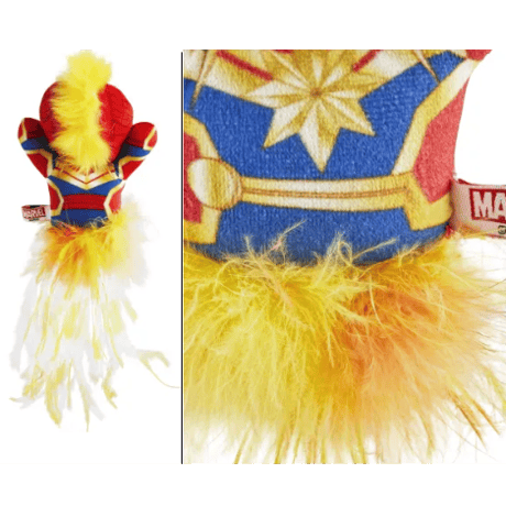 【USA直輸入】MARVEL　キャプテンマーベル　ふわふわ　プラッシュ キャット トイ　ぬいぐるみ　ペット・ファンズ・コレクション　マーベル　キャプテン・マーベル